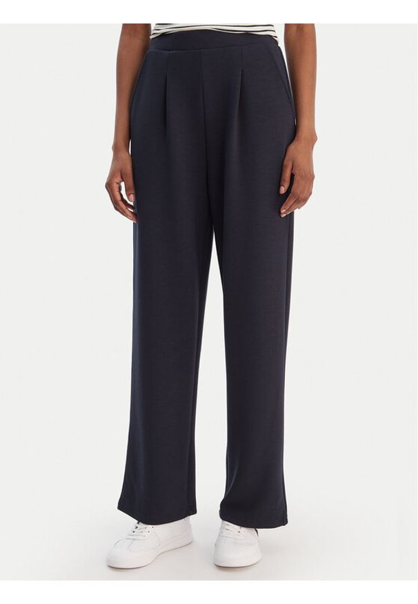 Vero Moda Spodnie materiałowe Hali 10339404 Granatowy Straight Fit. Kolor: niebieski. Materiał: syntetyk