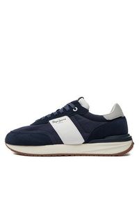 Pepe Jeans Sneakersy Buster Tape PMS60006 Granatowy. Kolor: niebieski. Materiał: materiał #7