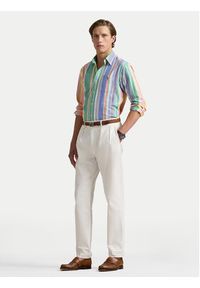 Polo Ralph Lauren Koszula 710961342001 Kolorowy Slim Fit. Typ kołnierza: polo. Materiał: bawełna. Wzór: kolorowy #6