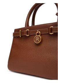 TOMMY HILFIGER - Tommy Hilfiger Torebka American Icon Mini Tote Leather AW0AW17926 Brązowy. Kolor: brązowy. Materiał: skórzane #3