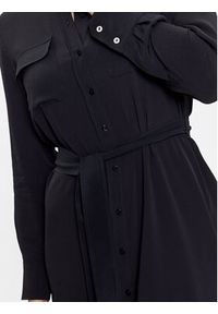 Marella Sukienka koszulowa Oporto 2332211131 Czarny Regular Fit. Kolor: czarny. Materiał: wiskoza, jedwab. Typ sukienki: koszulowe
