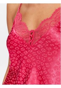 Hunkemöller Koszulka piżamowa Cami 203225 Różowy Comfortable Fit. Kolor: różowy. Materiał: wiskoza #3