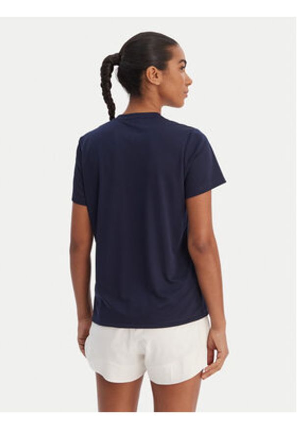 Reebok T-Shirt Essential RK25608CCW Granatowy Regular Fit. Kolor: niebieski. Materiał: syntetyk