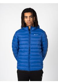 Champion Kurtka | 218075 | Mężczyzna | Niebieski. Typ kołnierza: kaptur. Kolor: niebieski. Materiał: poliamid. Wzór: nadruk. Styl: elegancki, sportowy #3