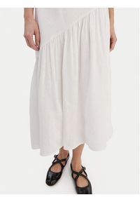 DKNY Sukienka letnia P5JNCD88 Écru Regular Fit. Materiał: len. Sezon: lato #5