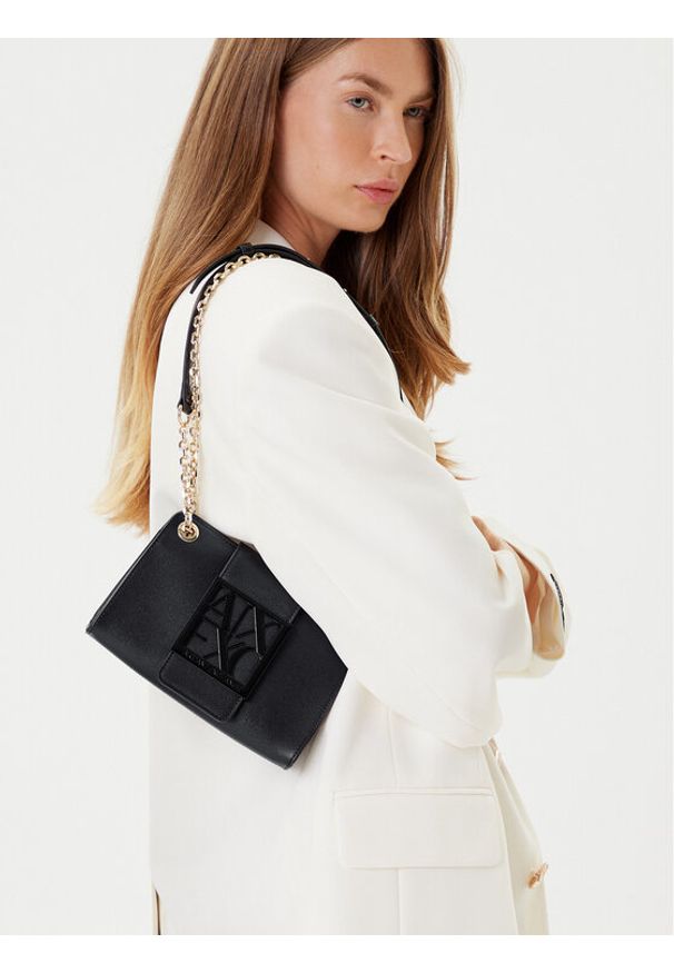 Armani Exchange Torebka XW000281 AF13672 UC001 Czarny. Kolor: czarny. Materiał: skórzane