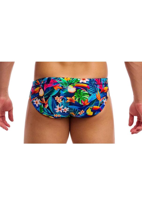 FUNKY TRUNKS - Kąpielówki męskie Funky Trunks Birdie Wordie - slipy. Kolor: wielokolorowy