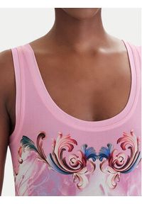 Versace Jeans Couture Sukienka codzienna 80HAO9P6 JS545 Różowy Slim Fit. Okazja: na co dzień. Kolor: różowy. Materiał: wiskoza. Typ sukienki: proste. Styl: casual #2