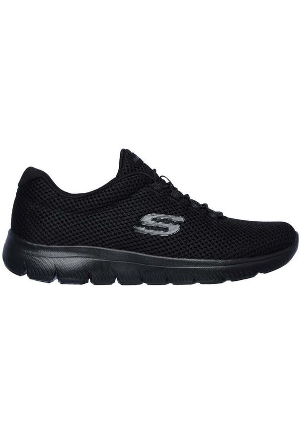 skechers - Buty na co dzień damskie SKECHERS SUMMITS wsuwane. Okazja: na co dzień. Zapięcie: bez zapięcia. Kolor: czarny