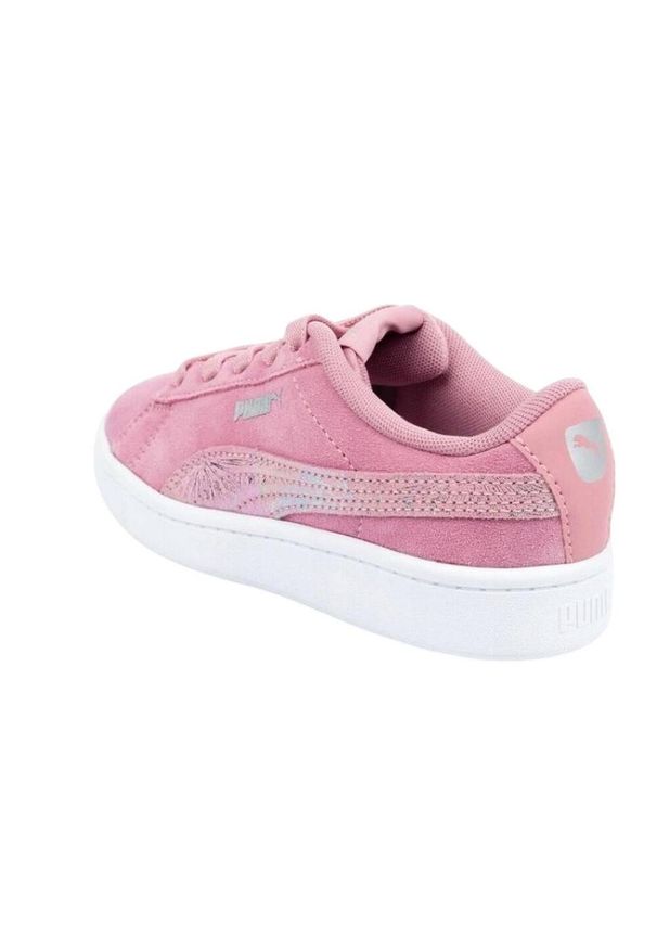 Puma - Skórzane Buty Dziecięce Vikky Chamois. Okazja: na co dzień. Kolor: różowy. Materiał: skóra. Model: Puma Vikky
