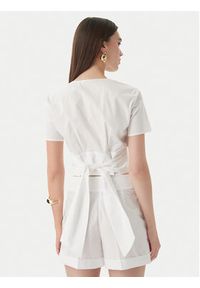 Patrizia Pepe Bluzka 2C1672/A9B9-W103 Biały Regular Fit. Kolor: biały. Materiał: bawełna #5