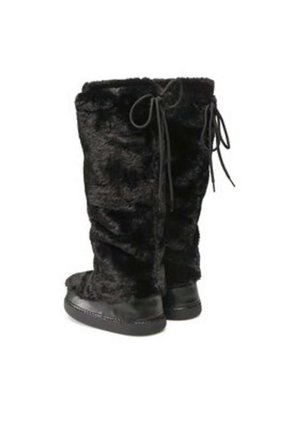 Jenny Fairy Kozaki WS19002-04A Czarny. Kolor: czarny. Materiał: materiał