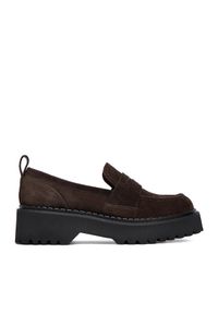 Loafersy Badura. Kolor: brązowy