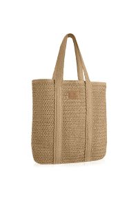 Betlewski - Torba na plażę w stylu boho SOLLY BETLEWSKI bezowy. Sezon: lato. Styl: boho. Rodzaj torebki: na ramię