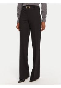 TwinSet - TWINSET Spodnie materiałowe 252TP2602 Czarny Flare Fit. Kolor: czarny. Materiał: wiskoza