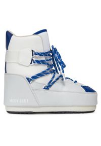 Moon Boot Śniegowce Sneaker Mid 14028200003 Szary. Kolor: szary. Materiał: skóra