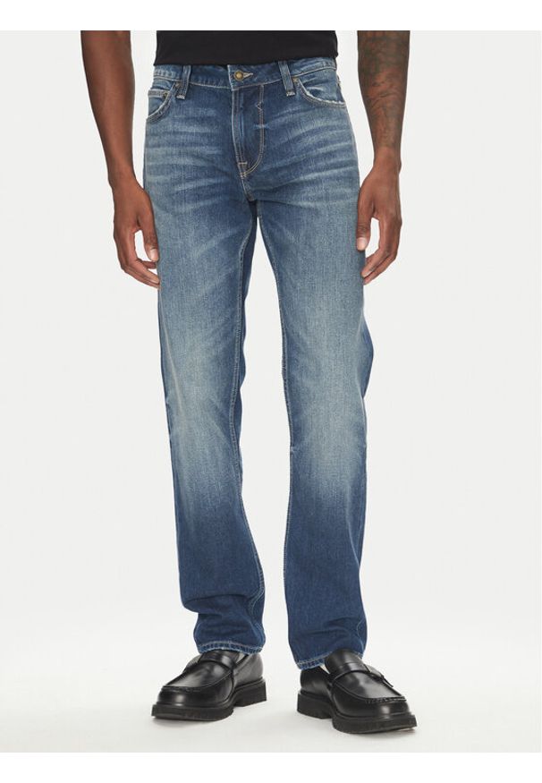 Guess Jeansy M5GAS2 D4Z80 Niebieski Slim Tapered Fit. Kolor: niebieski