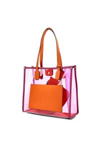 Różowa Torebka Hispanitas Stylowa Shopperka Damska. Kolor: różowy. Styl: elegancki #3