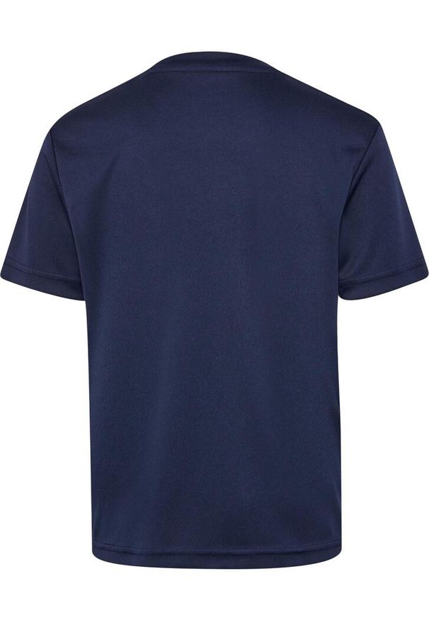 Hummel Koszulka poliestrowa sportowa Poly Logo Jersey Kids. Kolor: niebieski. Materiał: poliester, jersey