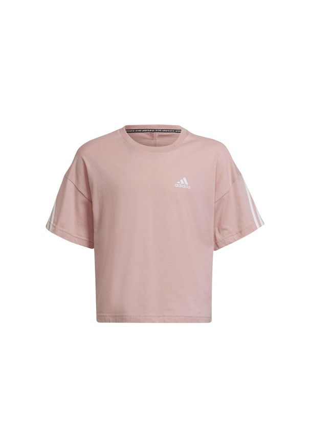 Koszulka sportowa dla dzieci Adidas Fi 3S Tee. Kolor: różowy