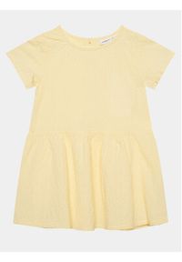 Name it - NAME IT Sukienka 13216753 Żółty Regular Fit. Kolor: żółty. Materiał: bawełna