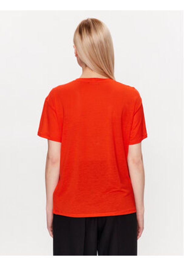 United Colors of Benetton - United Colors Of Benetton T-Shirt 3NLHE1AF9 Czerwony Regular Fit. Kolor: czerwony. Materiał: lyocell