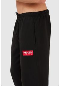 Kenzo - KENZO Czarne spodnie dresowe męskie, Rozmiar M. Kolor: czarny. Materiał: dresówka