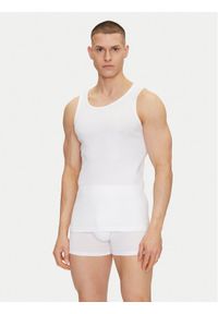 Resteröds Komplet 2 tank topów 7027 1 Biały Slim Fit. Kolor: biały. Materiał: bawełna