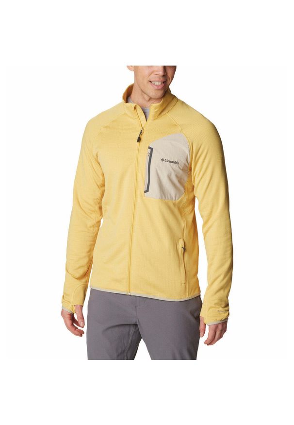 columbia - Bluza trekkingowa rozpinana Męska Columbia Triple Canyon Full Zip. Kolor: żółty