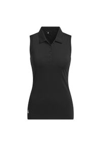 Adidas - Koszulka Women's Ultimate365 Solid Sleeveless Polo. Okazja: na co dzień. Typ kołnierza: polo. Kolor: czarny. Materiał: materiał. Styl: casual
