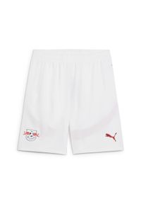 Puma - Szorty RB Leipzig 2024/25. Kolor: biały, czerwony, wielokolorowy. Sport: piłka nożna