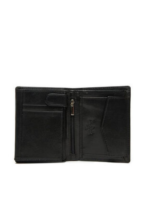 Pierre Cardin Duży Portfel Męski YS602 326 Czarny. Kolor: czarny. Materiał: skóra