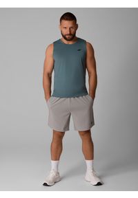 4f - 4F Spodenki treningowe szybkoschnące męskie - szare XXL. Kolor: szary. Materiał: materiał, dzianina, włókno. Sport: fitness #1