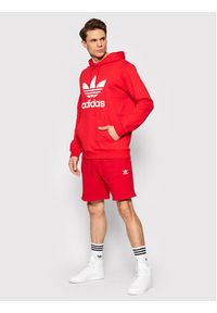 Adidas - adidas Bluza adicolor Classics Trefoil HE9500 Czerwony Standard Fit. Kolor: czerwony. Materiał: bawełna