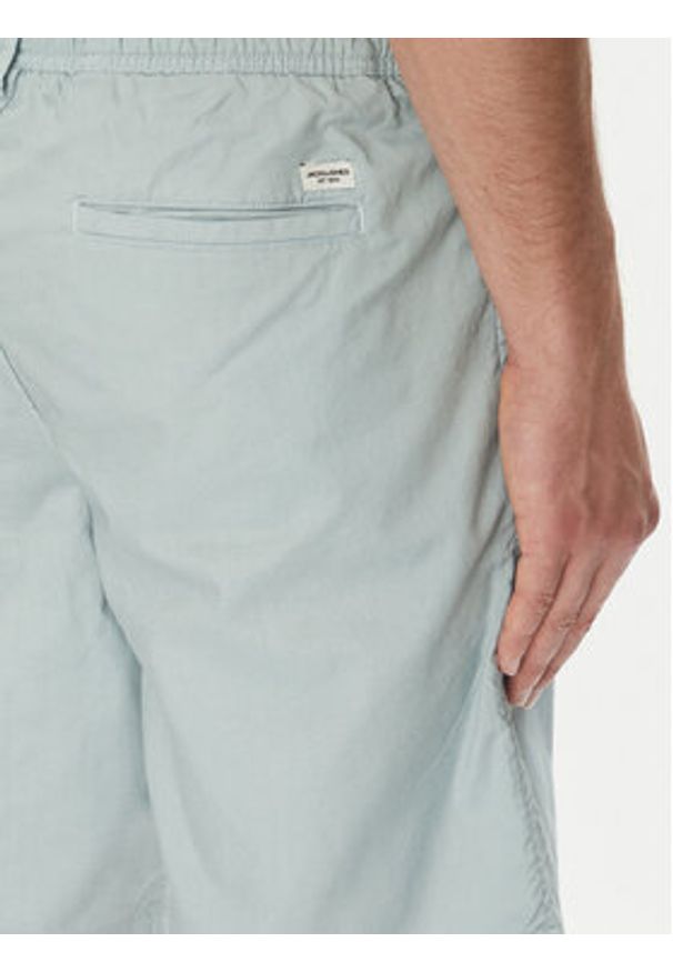 Jack & Jones Szorty materiałowe Jaiden 12274968 Błękitny Relaxed Fit. Kolor: niebieski. Materiał: bawełna