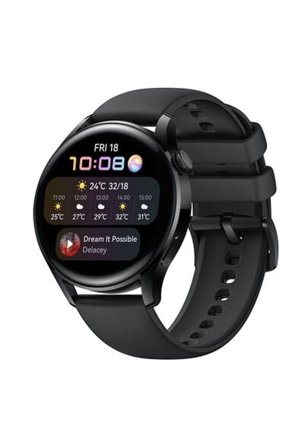 Smartwatch HUAWEI Watch 3 Active Czarny. Rodzaj zegarka: smartwatch. Kolor: czarny. Styl: casual