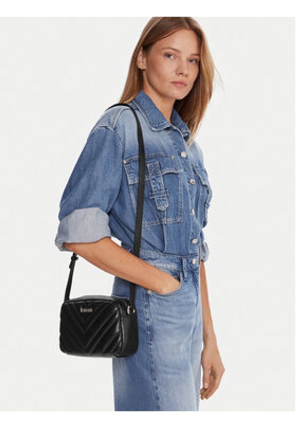 Liu Jo Torebka Lunny AF5187 E0426 Czarny. Kolor: czarny. Materiał: skórzane