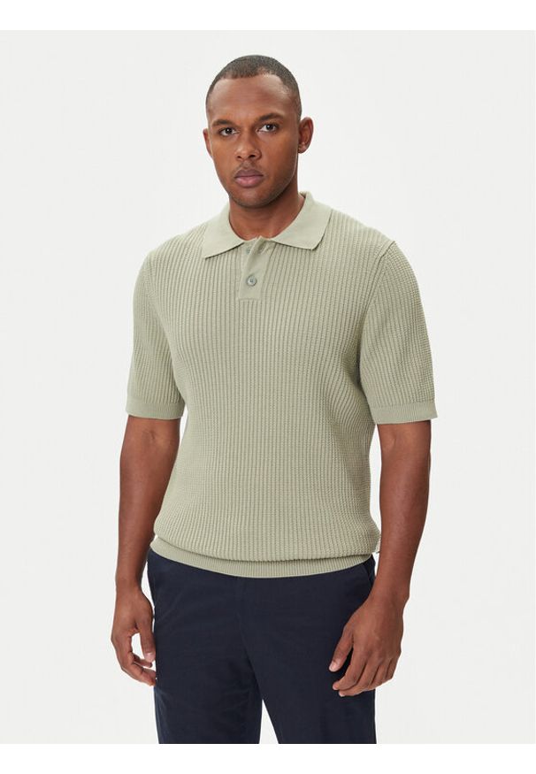 BOSS Polo Akoppo 50543670 Zielony Regular Fit. Typ kołnierza: polo. Kolor: zielony. Materiał: bawełna