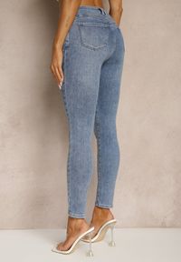 Renee - Niebieskie Jeansy Skinny Regular Waist Tolilune. Okazja: na co dzień, na spotkanie biznesowe, do pracy. Kolor: niebieski. Styl: biznesowy, klasyczny, elegancki, casual #3