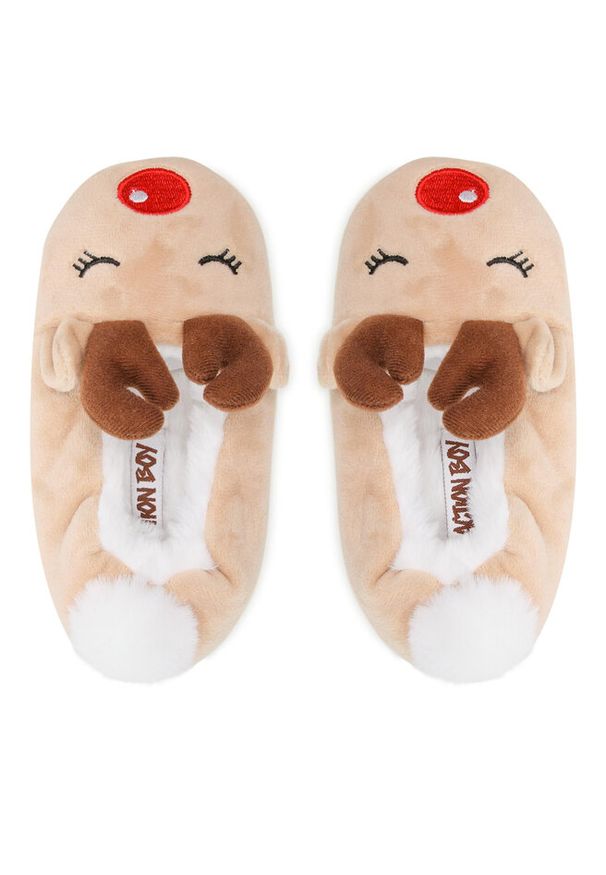 Kapcie Action Boy. Kolor: beżowy