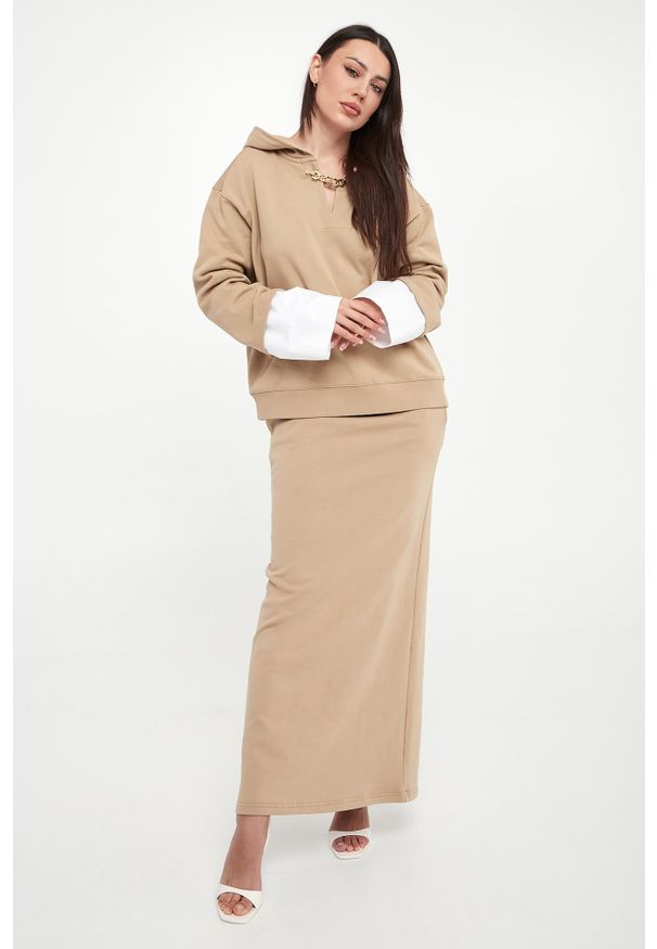 Twinset Milano - Bluza damska z kapturem TWINSET. Typ kołnierza: kaptur