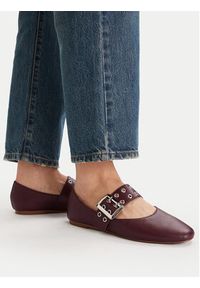 Steve Madden Baleriny Atlantica SM11004770 Bordowy. Kolor: czerwony. Materiał: zamsz, skóra #6