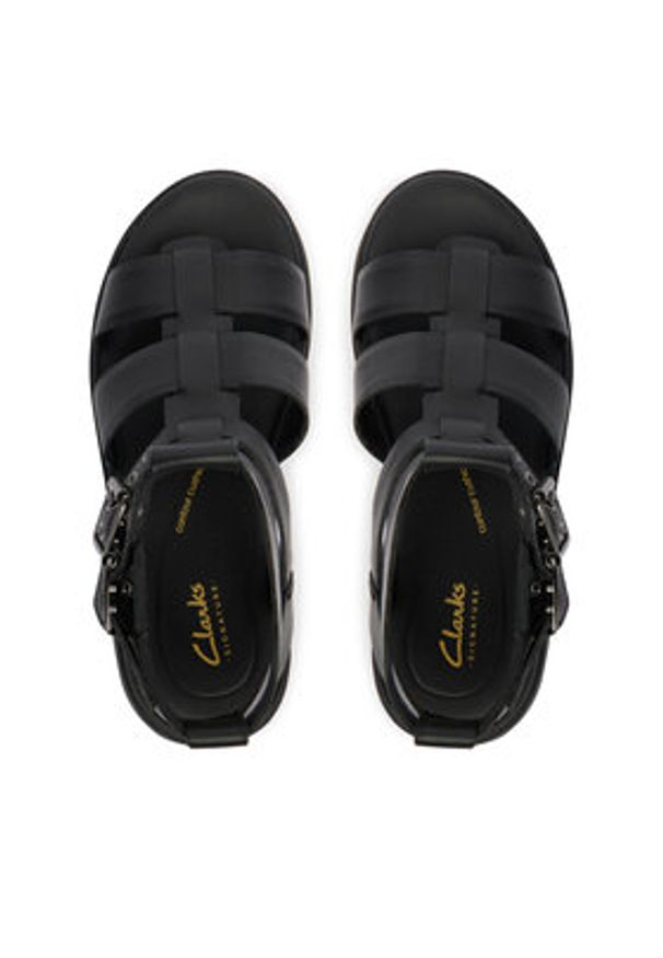 Clarks Sandały Orinoco3 Cove 26186087 Czarny. Kolor: czarny. Materiał: skóra