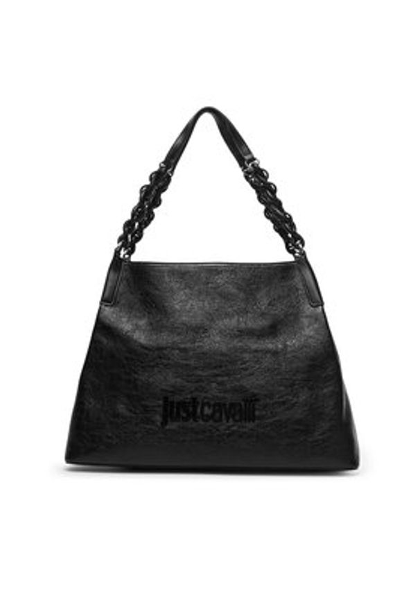 Just Cavalli Torebka 80RA4BC6 ZSD86 Czarny. Kolor: czarny. Materiał: skórzane