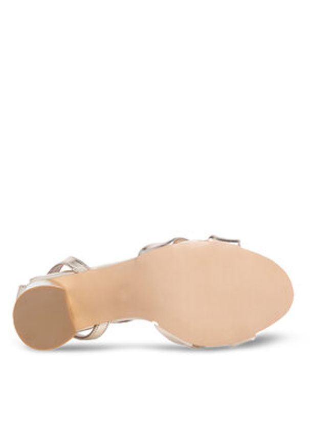 Sergio Bardi Sandały WYL3402-8Z-SB Złoty. Kolor: złoty. Materiał: skóra