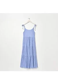 Sinsay - Sukienka maxi - Niebieski. Kolor: niebieski. Długość: maxi #1