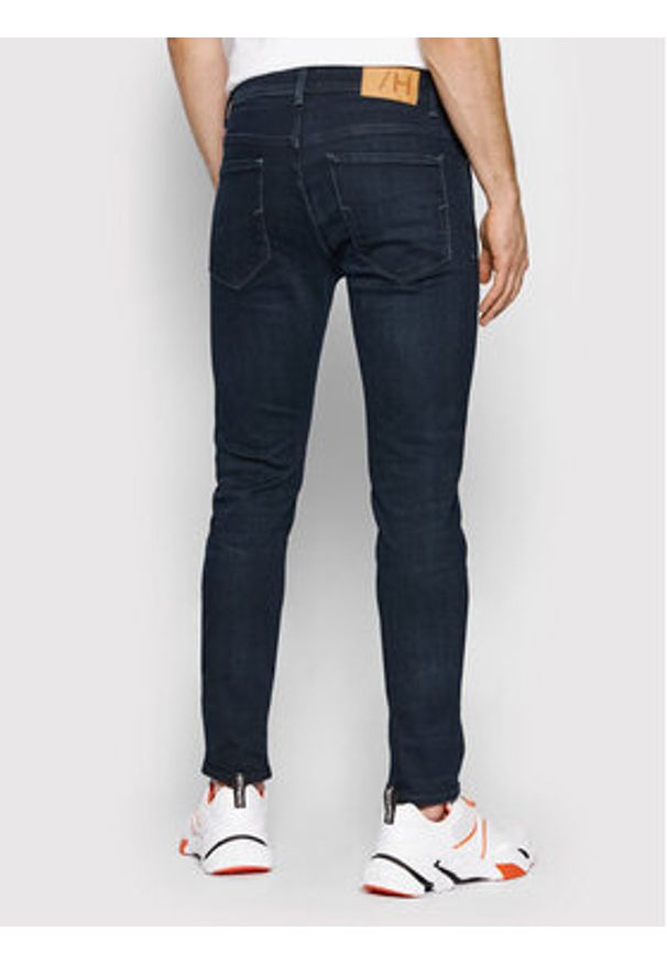 Selected Homme Jeansy Leon 16069648 Granatowy Slim Fit. Kolor: niebieski