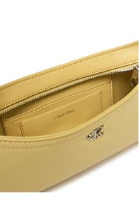 Calvin Klein Torebka Ck Small Shoulder Bag LV04F3170G Beżowy. Kolor: beżowy. Materiał: skórzane #2