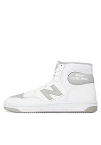 New Balance Sneakersy BB480SCD Biały. Kolor: biały. Materiał: skóra #4