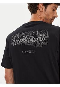 Napapijri T-Shirt S-Turrach NP0A893U Czarny Regular Fit. Kolor: czarny. Materiał: bawełna #3